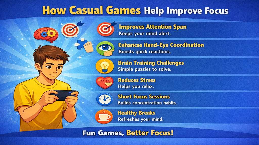 How Casual Games Help Improve Focus